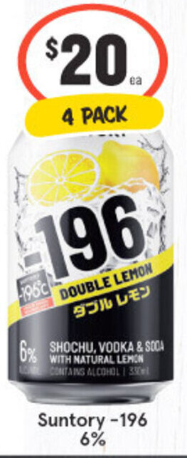 IGA Liquor Suntory-196 6% offer