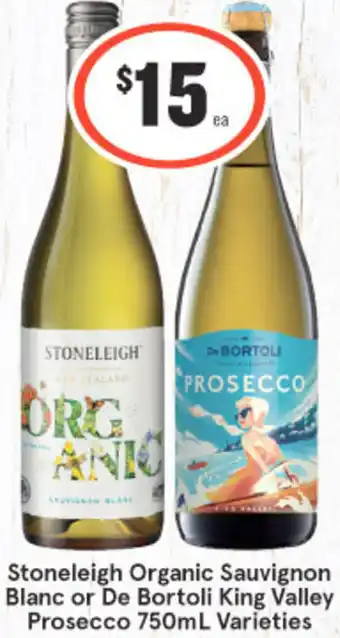 IGA Liquor Stoneleigh Organic Sauvignon Blanc Or De Bortoli King Valley Prosecco 750ml Varieties offer