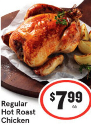 IGA Regular Hot Roast Chicken offer