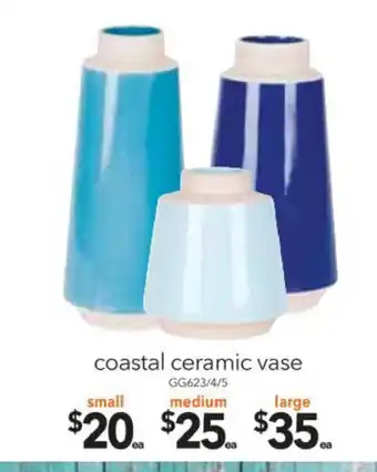 Cheap as Chips Coastal Ceramic Vase small offer