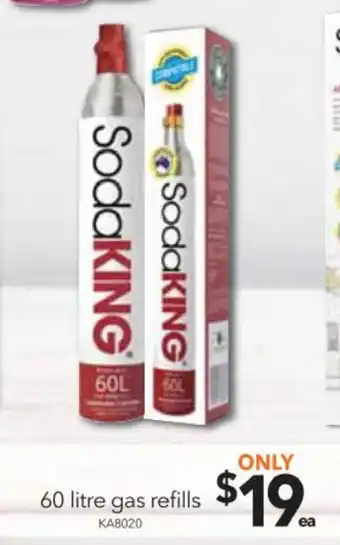 SodaKING 60 Litre Gas Refills