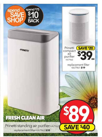 Cheap as Chips Prinetti Standing Air Purifier offer