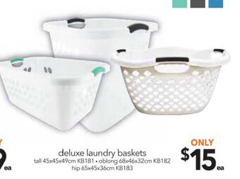 Cheap as Chips Deluxe Laundry Baskets offer
