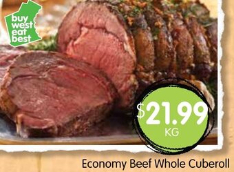 Spudshed Economy Beef Whole Cuberoll offer