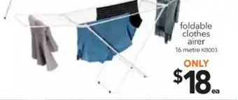 Cheap as Chips Foldable Clothes Airer 16 Meter offer