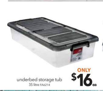 Cheap as Chips Underbed Storage Tub 35 Litre offer