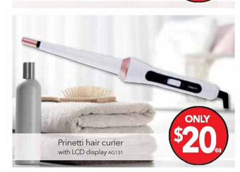 Cheap as Chips Prinetti Hair Curler with LCD Display offer