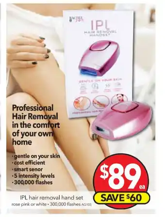 Cheap as Chips IPL Hair Removal Hand Set offer