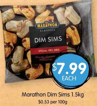 Spudshed Marathon Dim Sims 1.5Kg offer