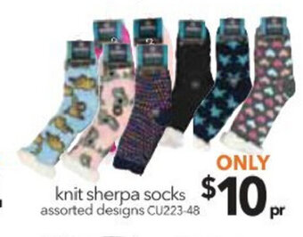 Cheap as Chips Knit Sherpa Socks offer