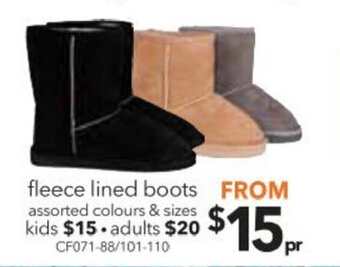 Cheap as Chips Fleece Lined Boots - Kids offer