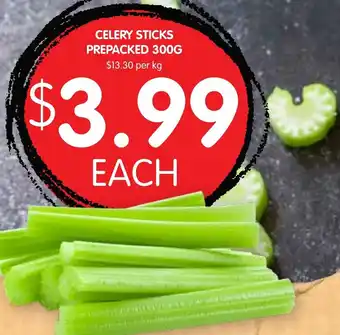Spudshed Celery Sticks Prepacked 300g offer