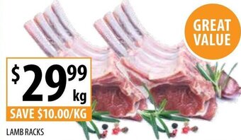 Supabarn Lamb Racks offer
