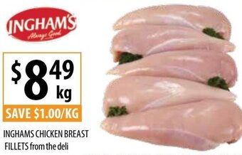 Supabarn Inghams Chicken Breast Fillets From The Deli offer