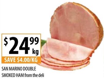 Supabarn San Marino Double Smoked Ham From The Deli offer