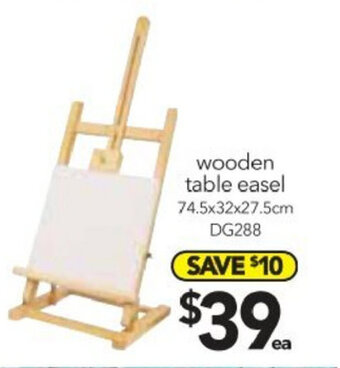 Cheap as Chips Wooden Table Easel offer