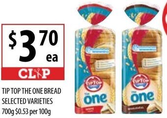 Supabarn Tip Top The One Bread Selected Varieties 700g offer