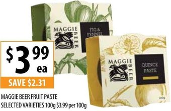 Maggie Beer Fruit Paste Selected Varieties 100g