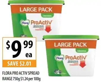 Flora Pro Activ Spread Range 750g