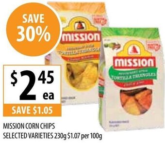 Mission Corn Chips Selected Varieties 230g