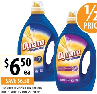 Supabarn Dynamo Professional Laundry Liquid Selected Varieties 900ml offer