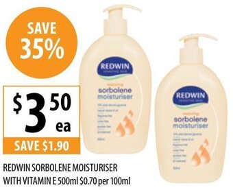 Redwin Sorbolene Moisturiser With Vitamin 500ml