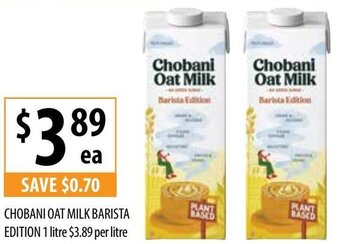 Supabarn Chobani Oat Milk Barista Edition 1 Litre offer