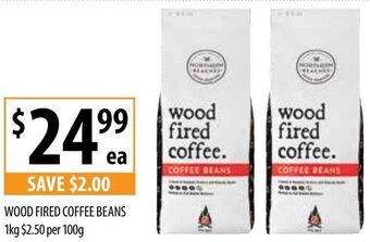 Supabarn Wood Fired Coffee Beans 1Kg offer