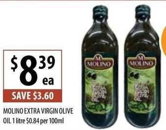 Supabarn Molino Extra Virgin Olive Oil 1 Litre offer