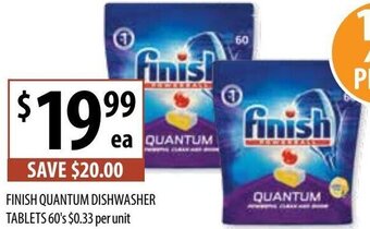 Supabarn Finish Quantum Dishwasher Tablets 60's offer