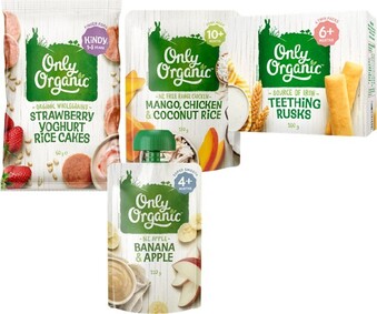 BIG W 25% off Only Organic Baby Food and Snacks* offer