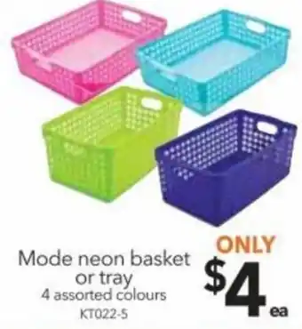 Cheap as Chips Mode Neon Basket Or Tray offer
