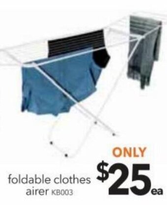 Cheap as Chips Foldable Clothes Airer offer