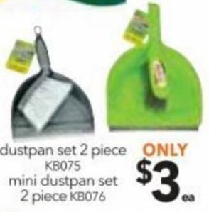 Cheap as Chips Dustpan Set 2 Piece offer