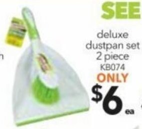Cheap as Chips Deluxe Dustpan Set offer