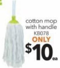 Cheap as Chips Cotton Mop With Handle offer