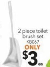 Cheap as Chips 2 Piece Toilet Brush Set offer