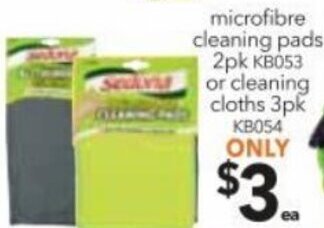 Microfibre Cleaning Pads 2pk