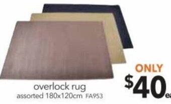 Cheap as Chips Overlock Rug 180x120 cm offer