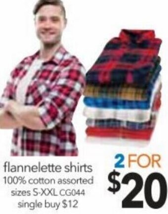 Cheap as Chips Flannelette Shirts offer