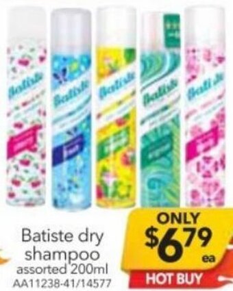 Cheap as Chips Batiste Dry Shampoo 200ml offer