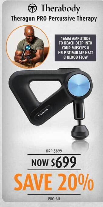 Shaver Shop Therabody theragun pro percussive therapy offer