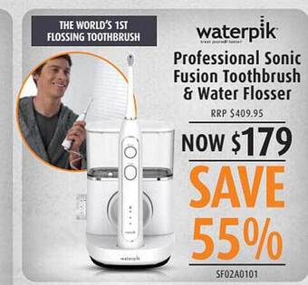 Shaver Shop Waterpik professional sonic fusion toothbrush & water flosser offer