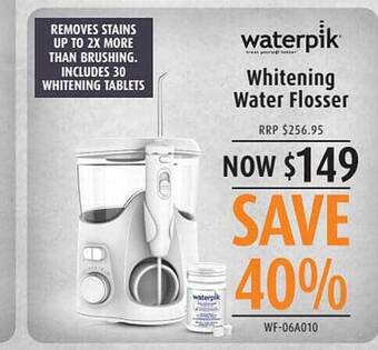 Shaver Shop Waterpik whitening water flosser offer
