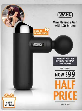 Shaver Shop Wahl mini massage gun with lcd screen offer