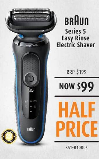 Shaver Shop Braun series 5 easy rinse electric shaver offer