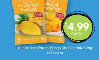Spudshed Quality food frozen mango diced or halves offer