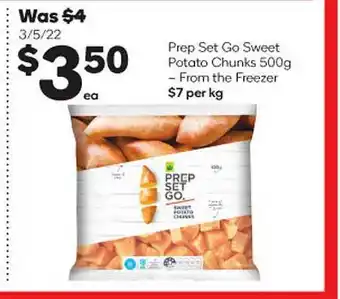 Woolworths Prep set go sweet potato chunks offer