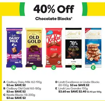 Chocolate blocks