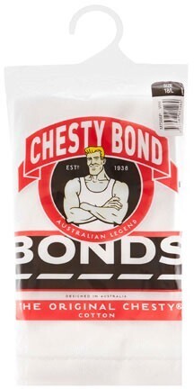 BIG W Bonds mens chesty - white offer
